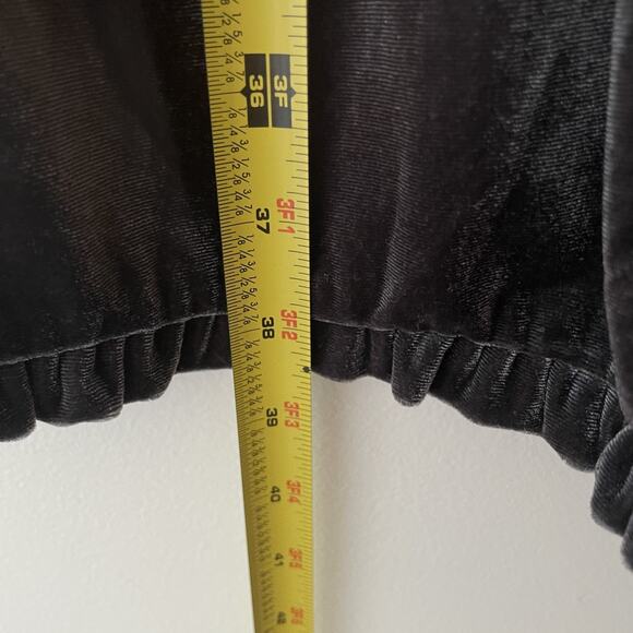 Silver Gray Velvet Maxi Dress Vamp Whimsigoth Witchy Boho‎ Gothic Cottagecore L - Picture 10 of 11